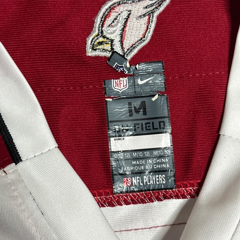 Nike Larry Fitzgerald Arizona Cardinals Jersey Youth Medium 10/12 White Red NFL - Picture 3 of 7